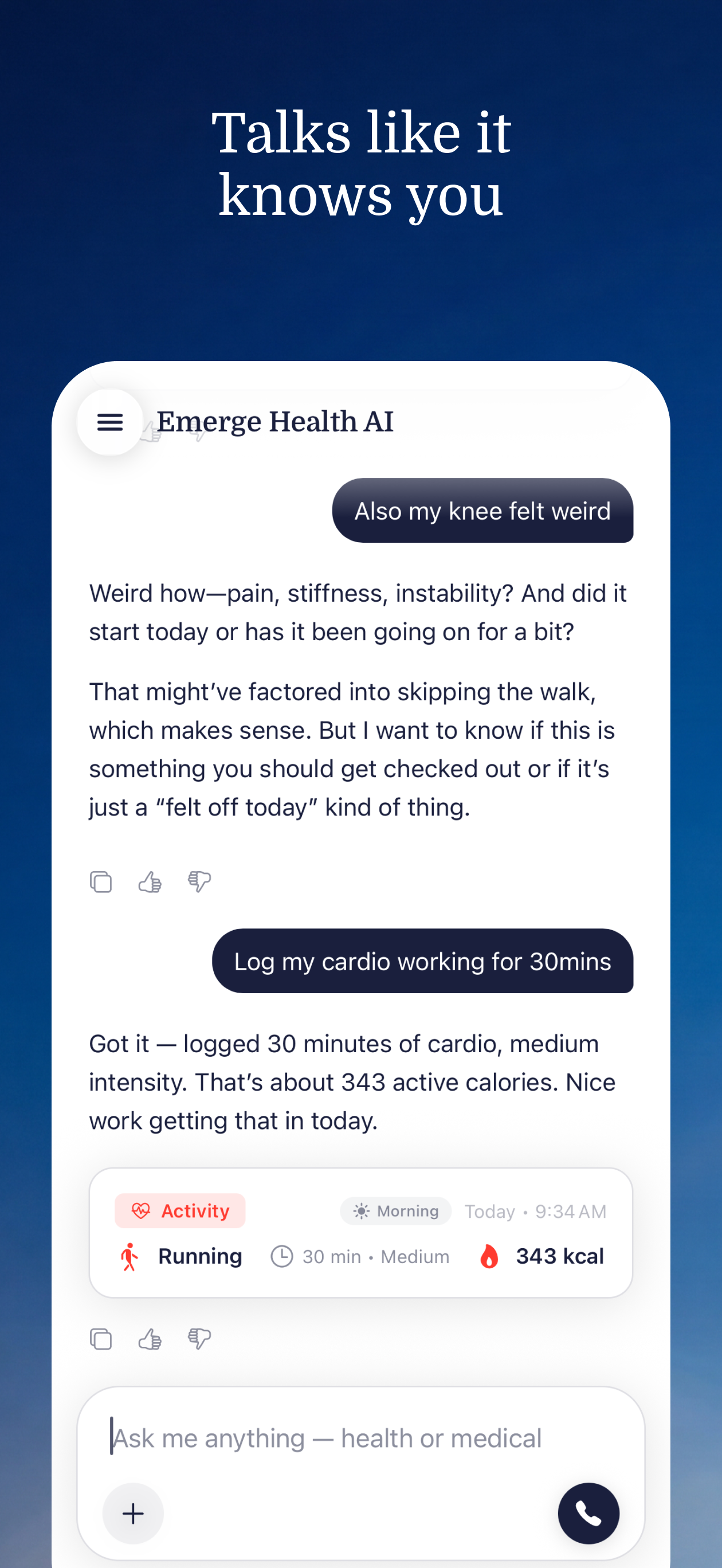 Emerge Health AI Companion screenshot 3