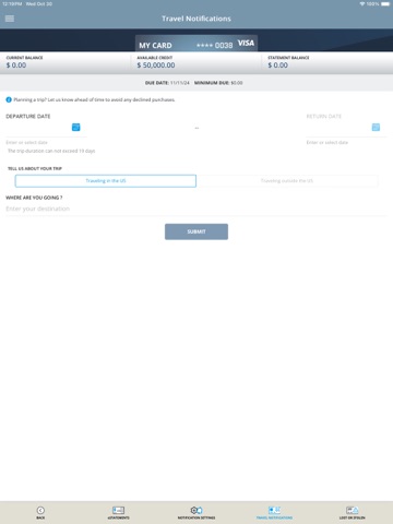 Colony Credit Cards iPad screenshot