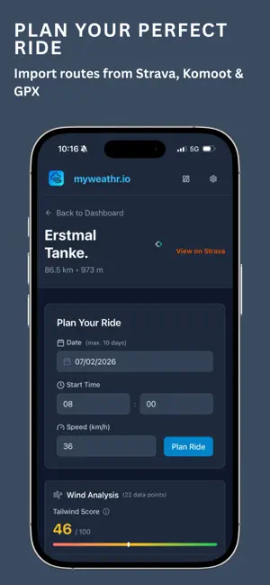 myweathr: Cycling Weather screenshot 1