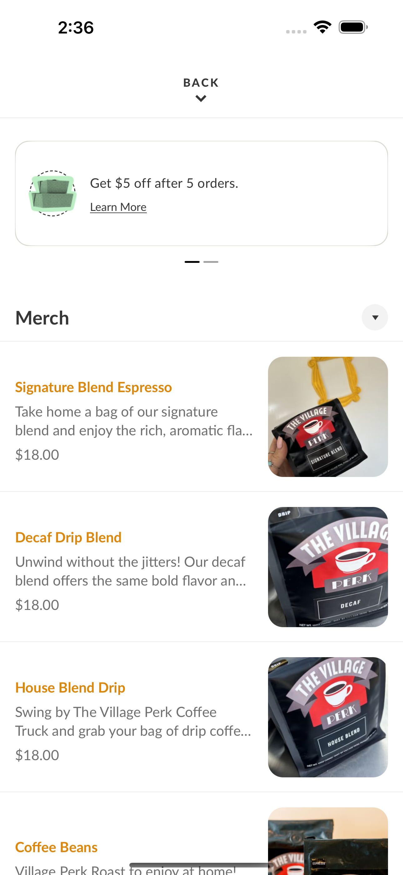 Cafe Perk screenshot 3