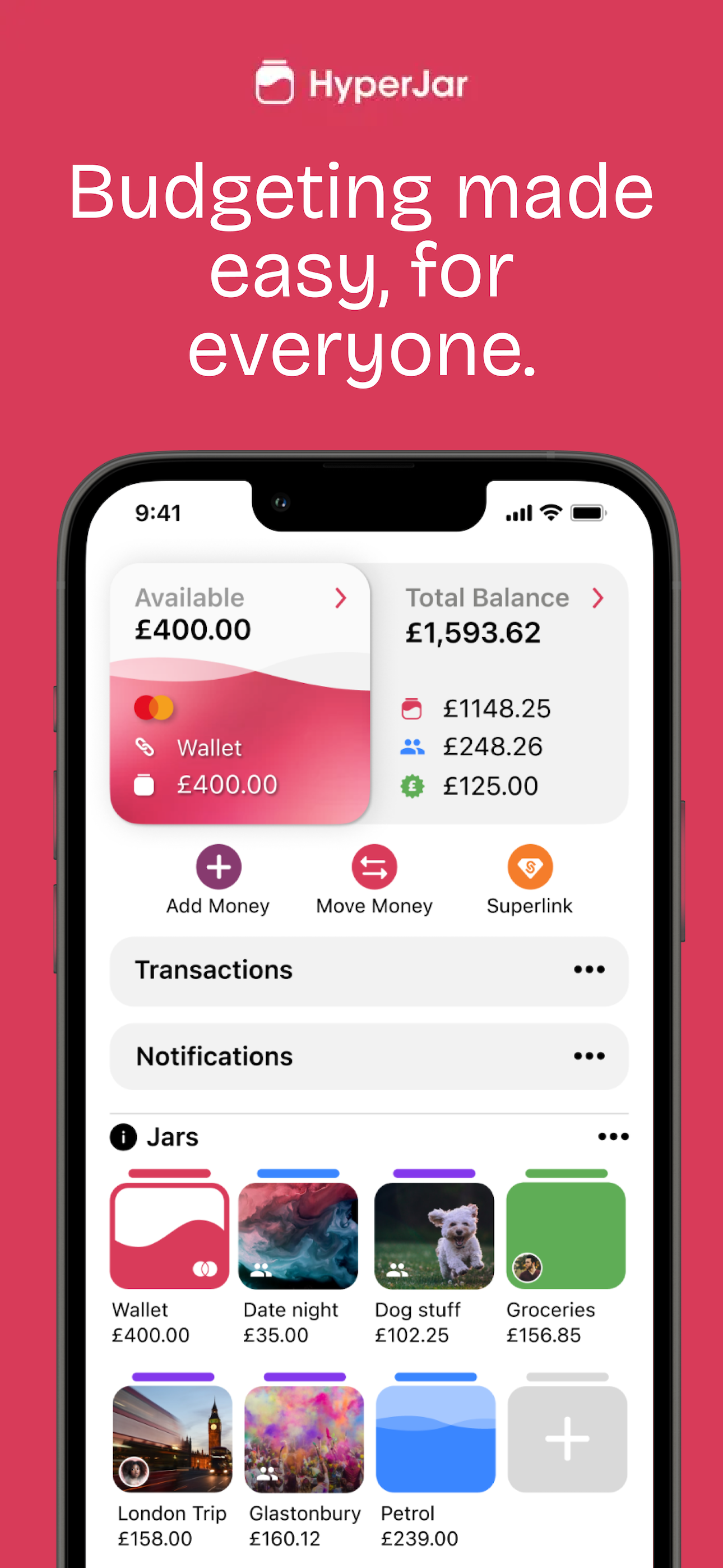 HyperJar: Money Management App