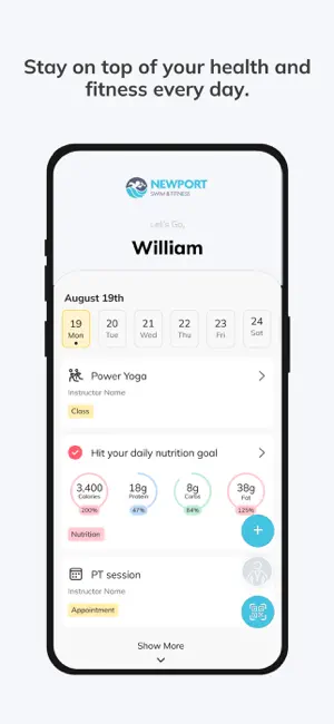 NewportSwimFit screenshot 2