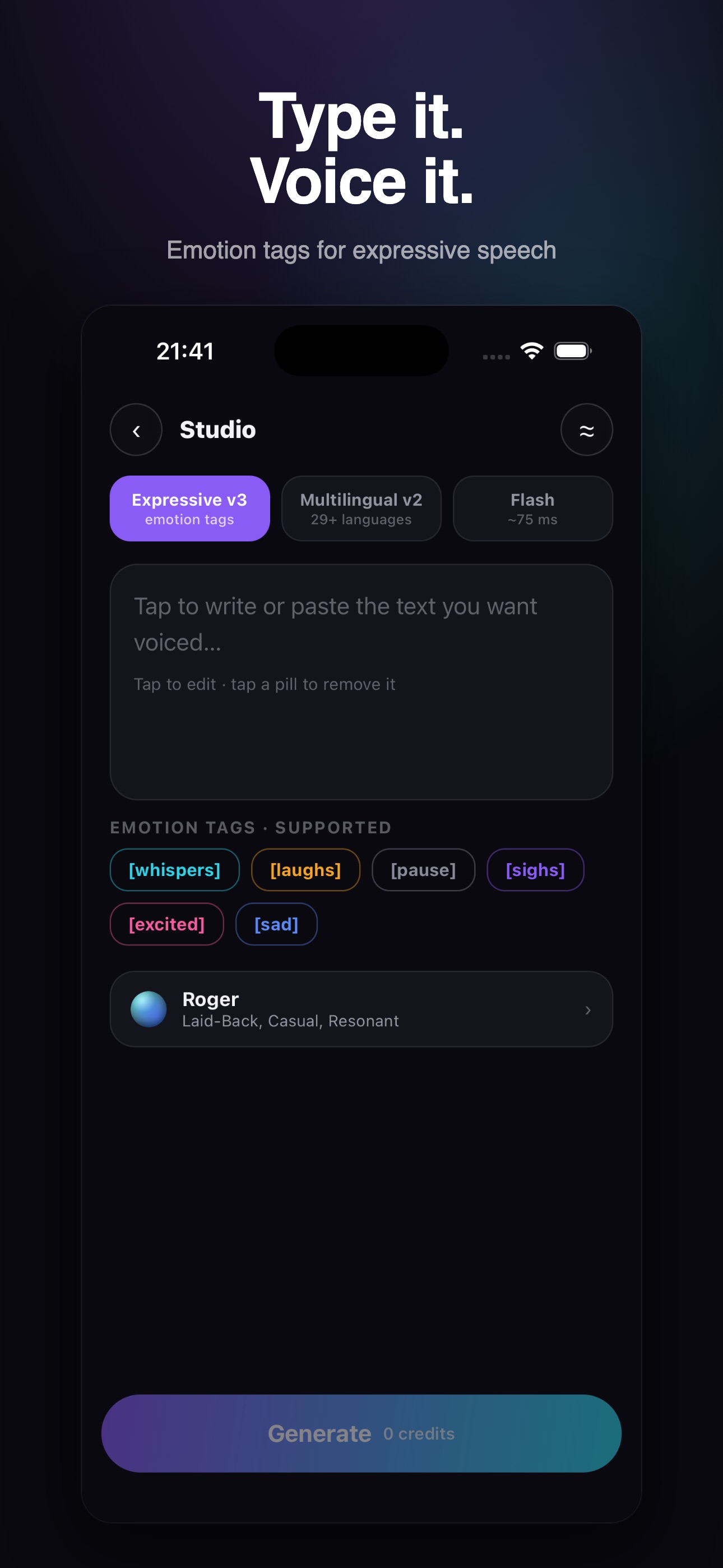 Screenshot 3 of text2voice - AI Voice Reader