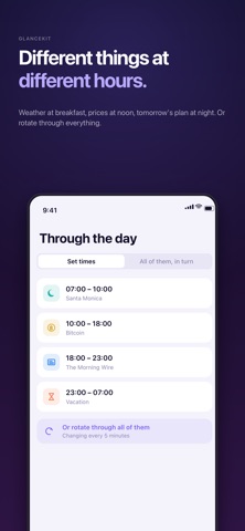 GlanceKit: Live Data Widget iPhone screenshot