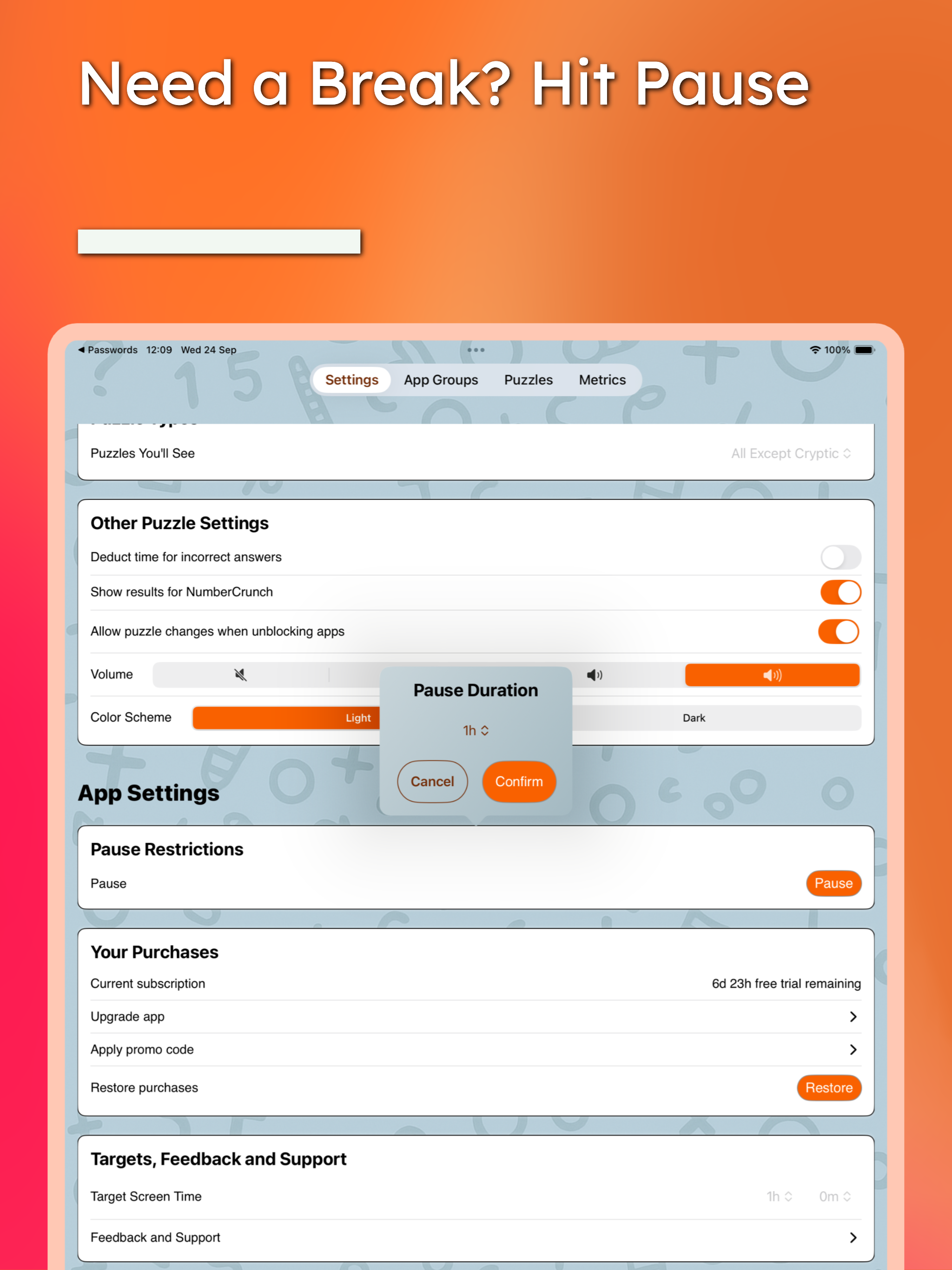SmartBlock: Focus with Puzzles