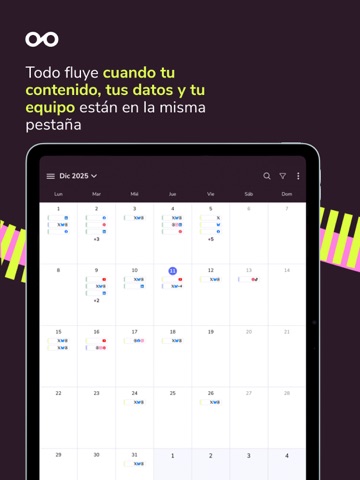 Metricool iPad screenshot 1