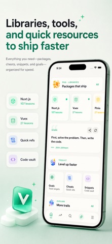 Learn Vue.js & JavaScript iPhone screenshot