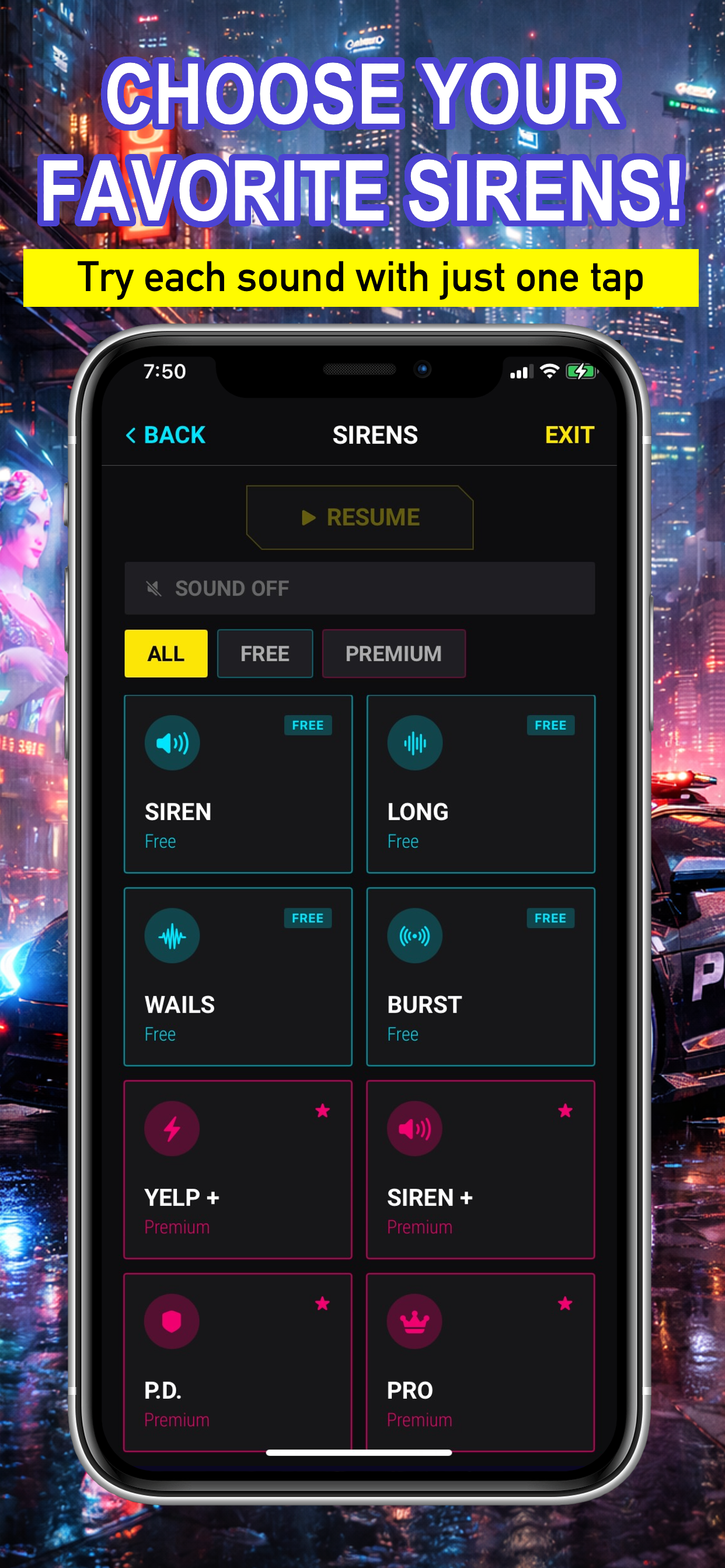 Police Siren & Lights PRO screenshot 3