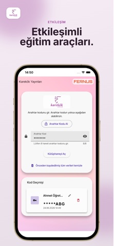 Karekök Mobil Kütüphane app screenshot