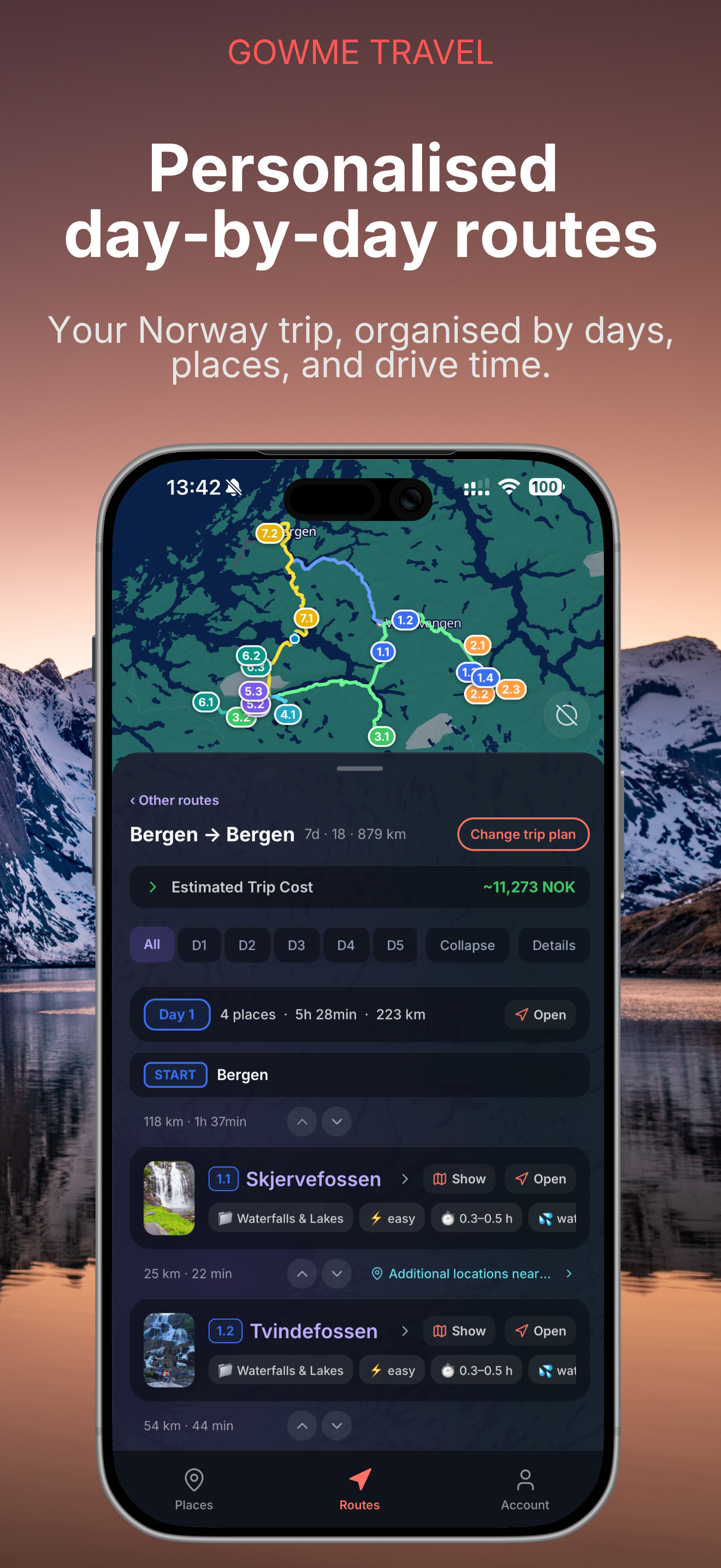 Gowme - Norway Travel Planner screenshot 3