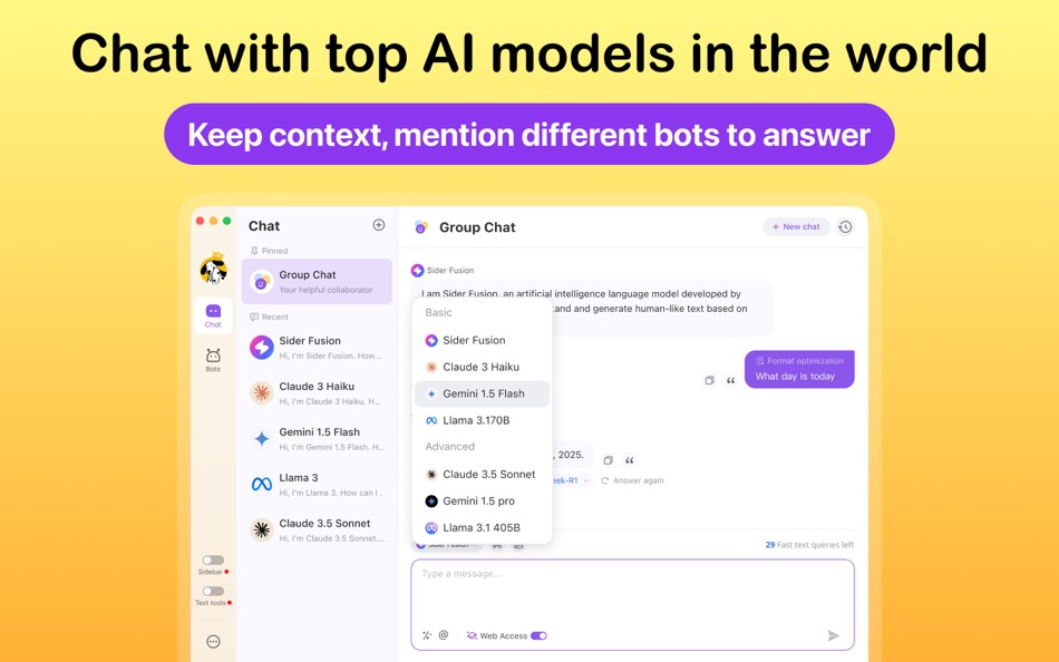 #2. Sider: Ask AI Chat Bot (macOS) 由: Vidline Inc.