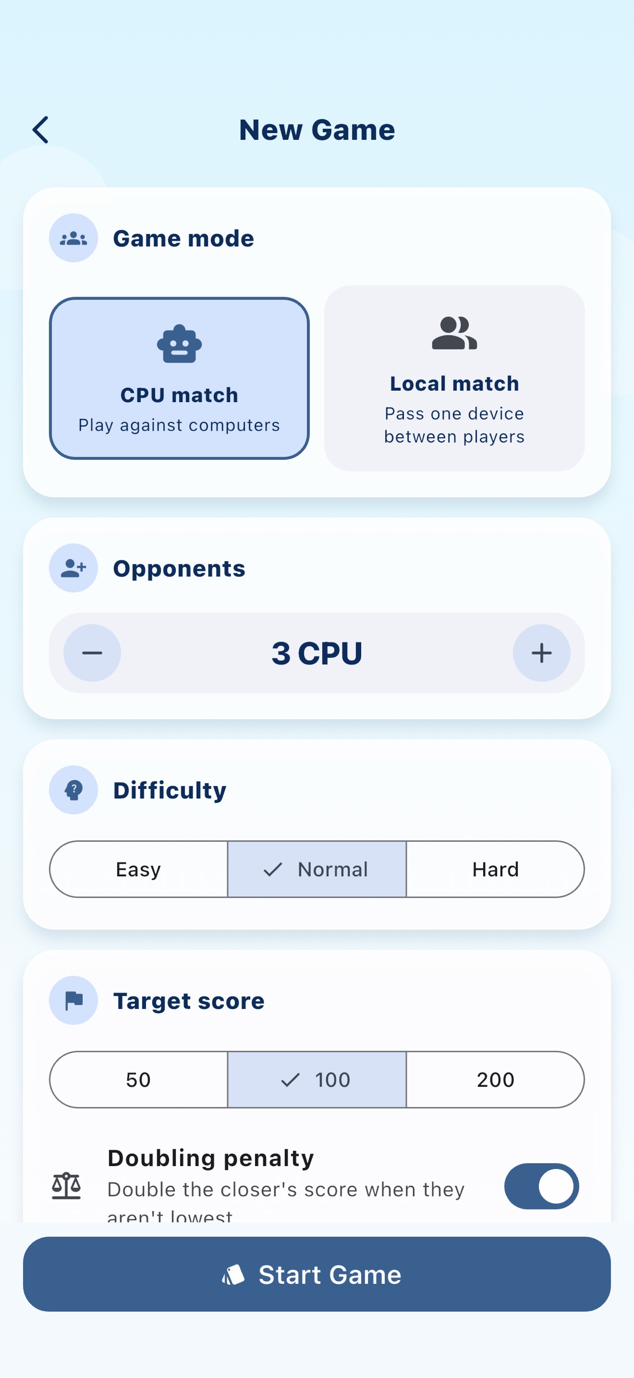 Screenshot 1 of SkyFlip: Number Card Game