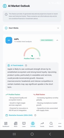 StockLearnAI screenshot