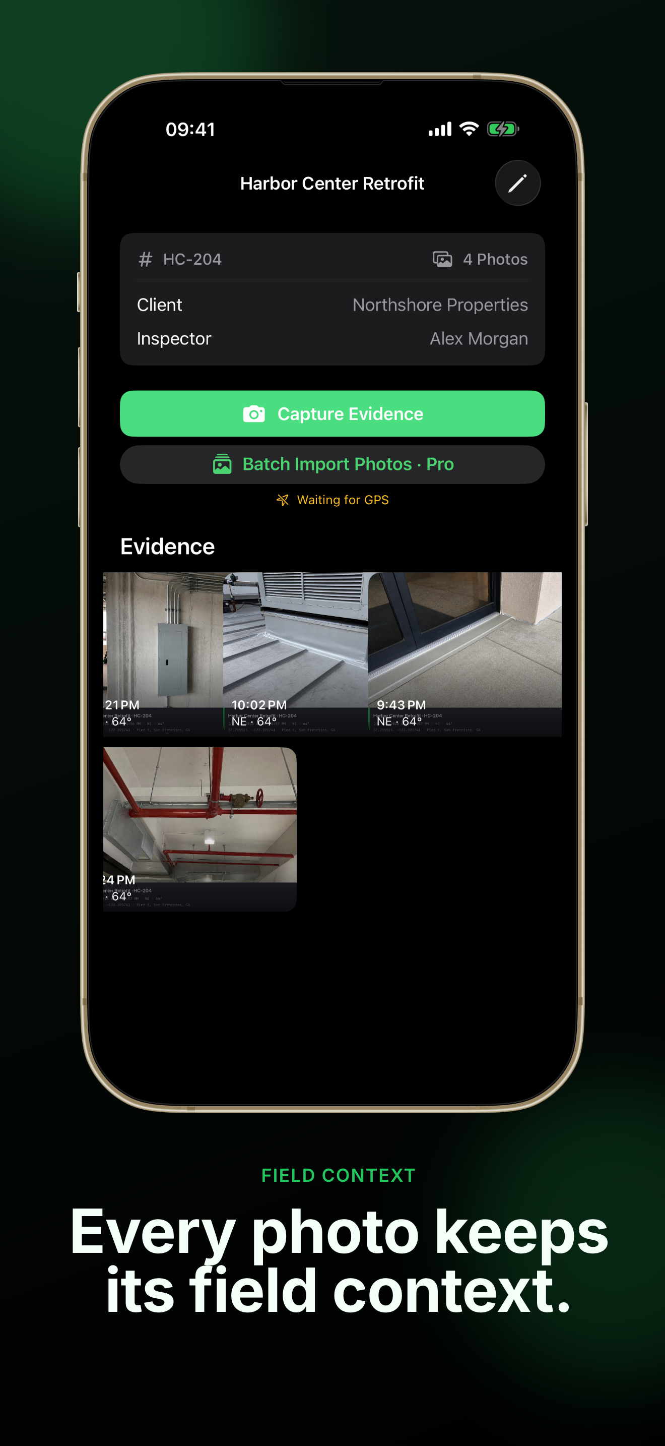 FieldWitness screenshot 3