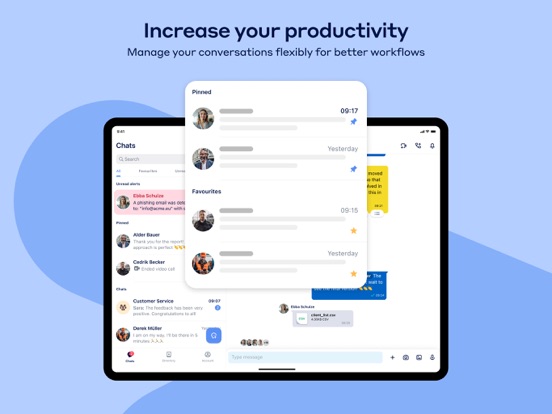 Teamwire - Business Messenger iPad screenshot 4 - Business app