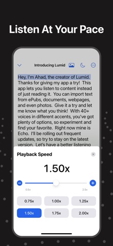 Lumid: Text to Speech Screenshot 4 of 5