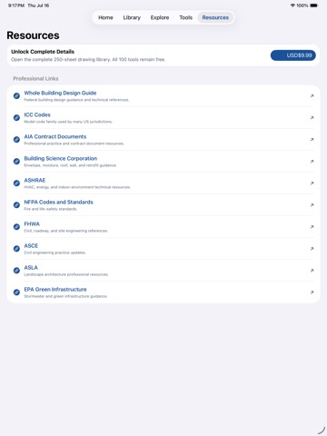 Construction Details iPad screenshot