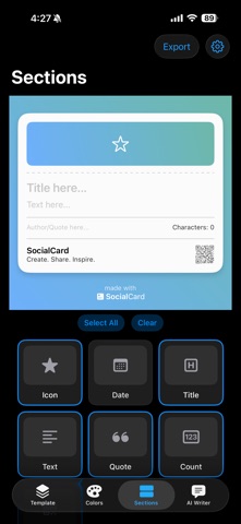 SocialCard: AI Card Builder app screenshot 3