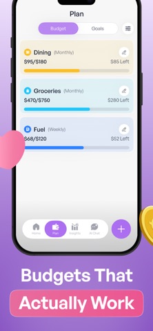 Monthly Budget Planner - Fynlo iPhone screenshot