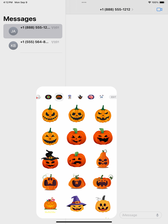 Screenshot #5 pour Haunted Pumpkin Emojis
