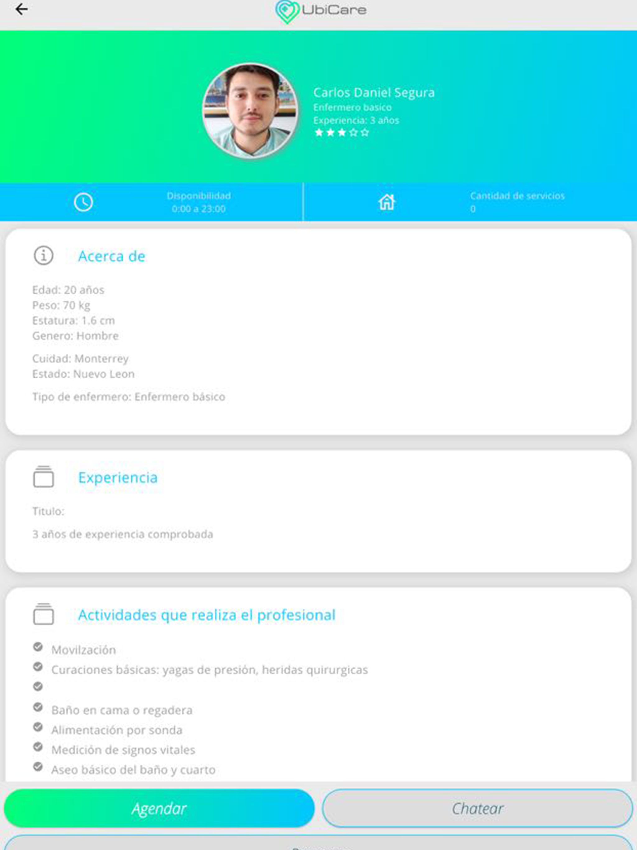 Ubicare - Encuentra enfermeros