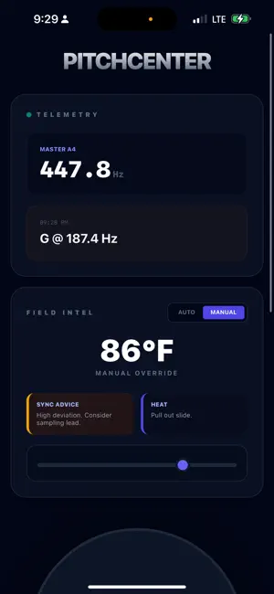 Pitch Center: Marching Tuner screenshot 1