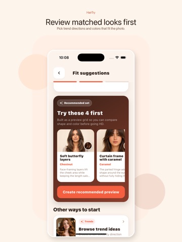 HairTry AI - Hairstyle Studio iPad screenshot