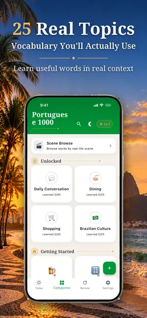 Learn Portuguese: 1000 Words screenshot 2