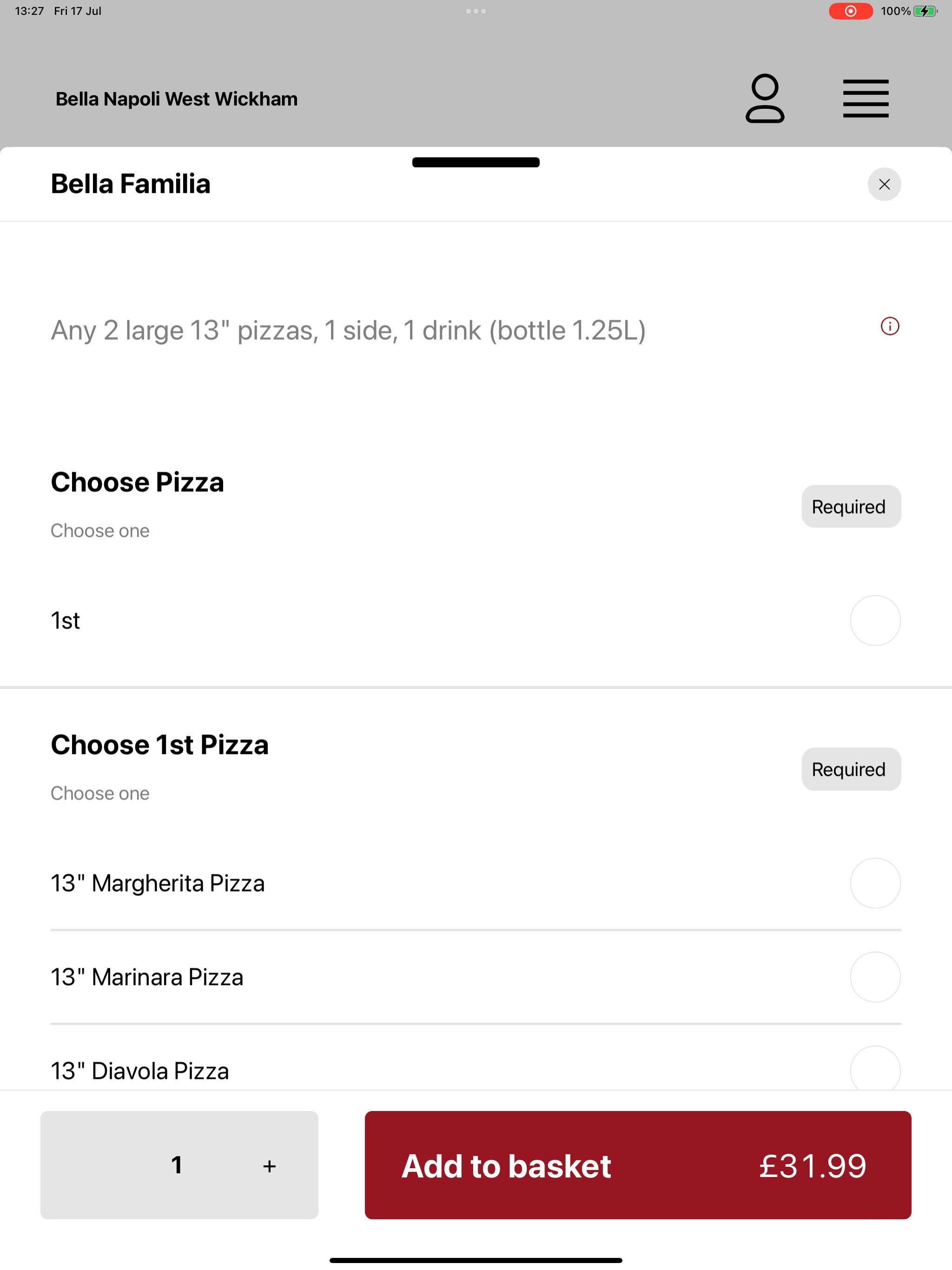 Bella Napoli West Wickham screenshot 8