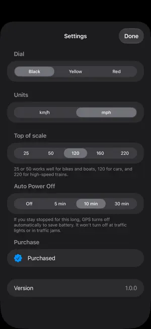 Rosso Speedometer screenshot 4