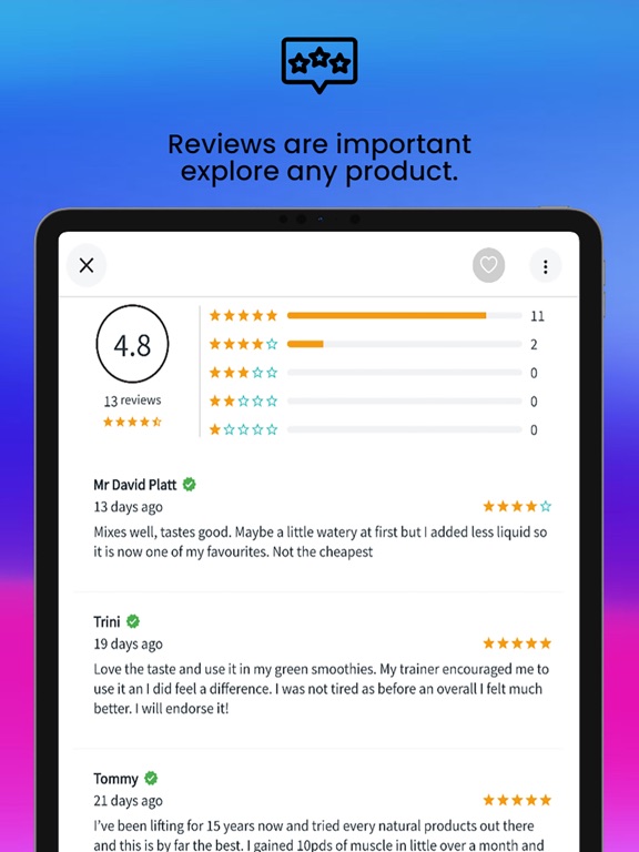 Protein Bar iPad screenshot 4 - Shopping app