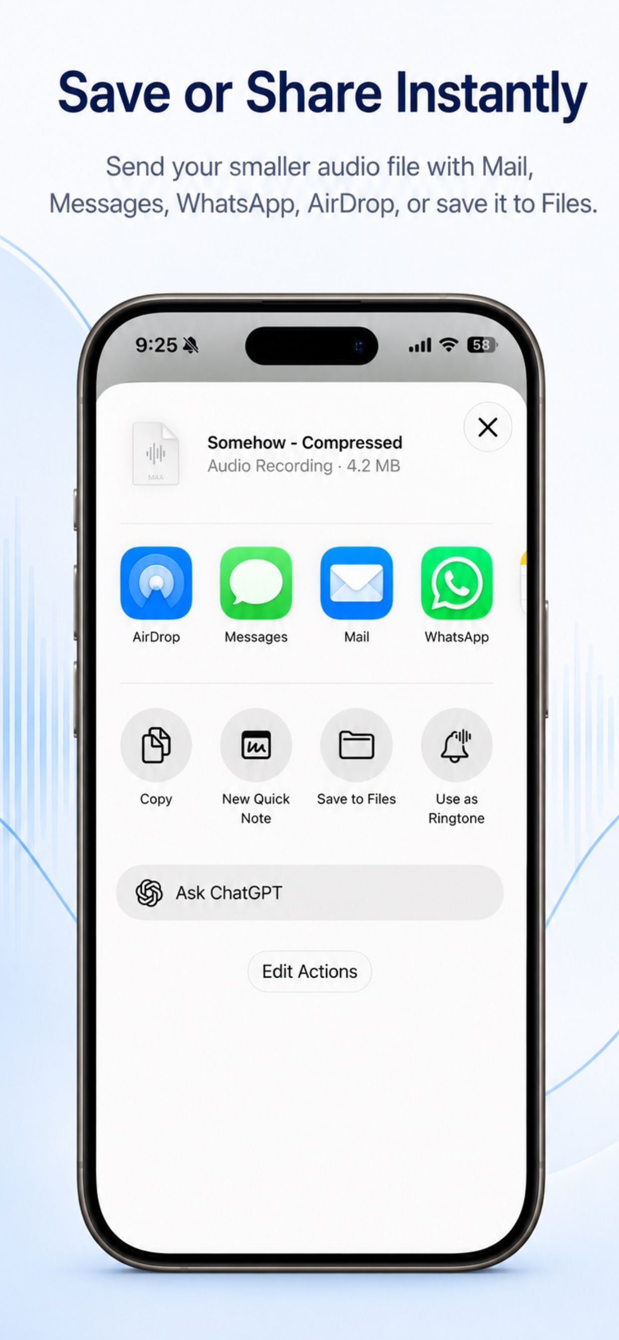 Shrink Audio Size screenshot 4
