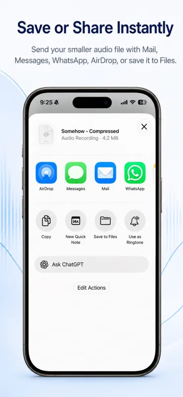 Shrink Audio Size screenshot 4 of 4