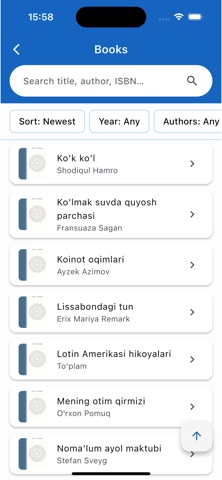 Bookblog screenshot