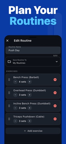 Reps: Workout Tracker Gym Log Screenshot 5 of 8