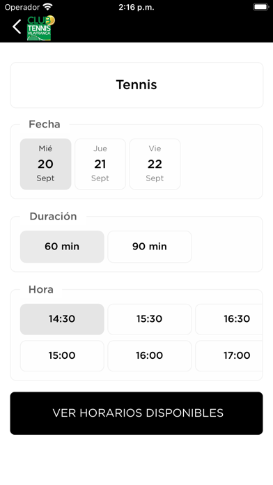 Club Tennis Vilafranca Screenshot