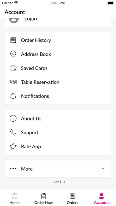 Ginger Indian Takeaway. Screenshot