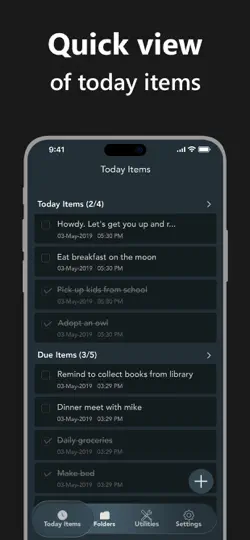 Скриншот Orderly Check Lists на iPhone 3