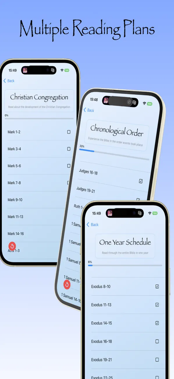 Screenshot #2 pour Bible Scheduler-Daily Tracker