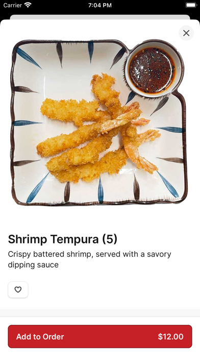 Zen Hibachi & Sushi iPhone screenshot