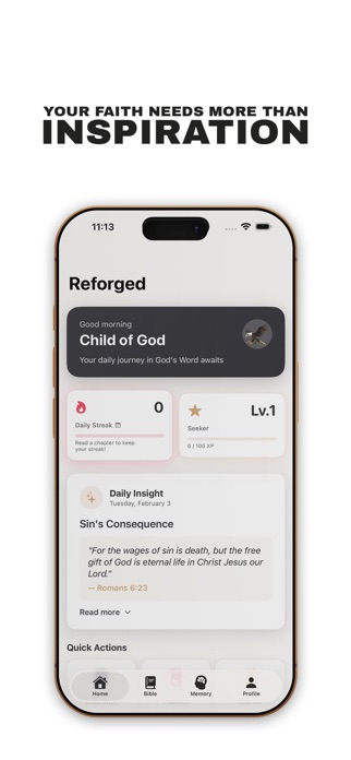 Reforged Bible Study & Memory Screenshot 1 of 3