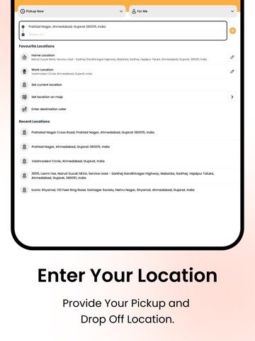 TaxiCube User iPad screenshot
