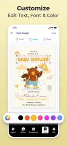 Invitation Maker | Card Design screenshot #3 for iPhone