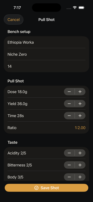 PullPilot: Espresso Dial-In Screenshot 3 of 6
