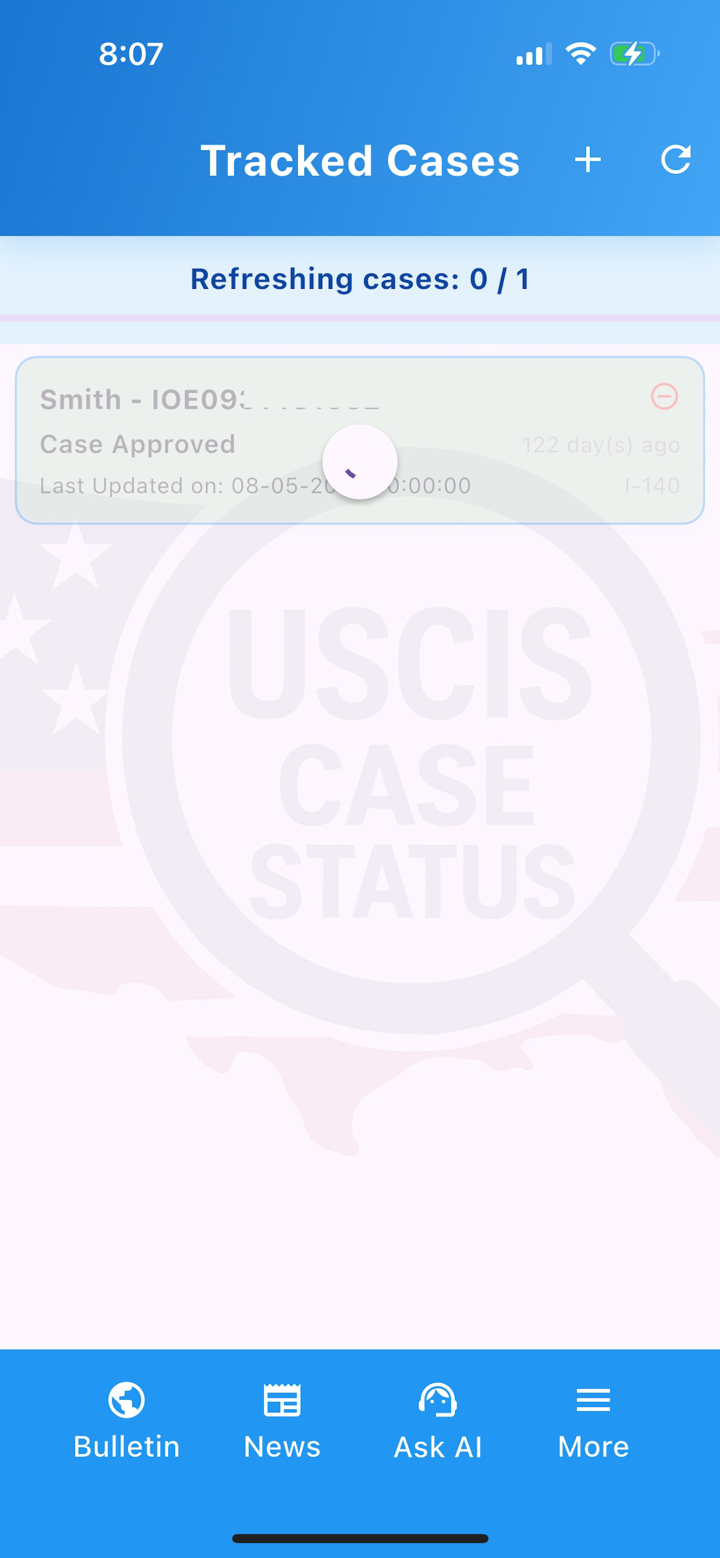 U.S. Immigration Case Tracker screenshot 4
