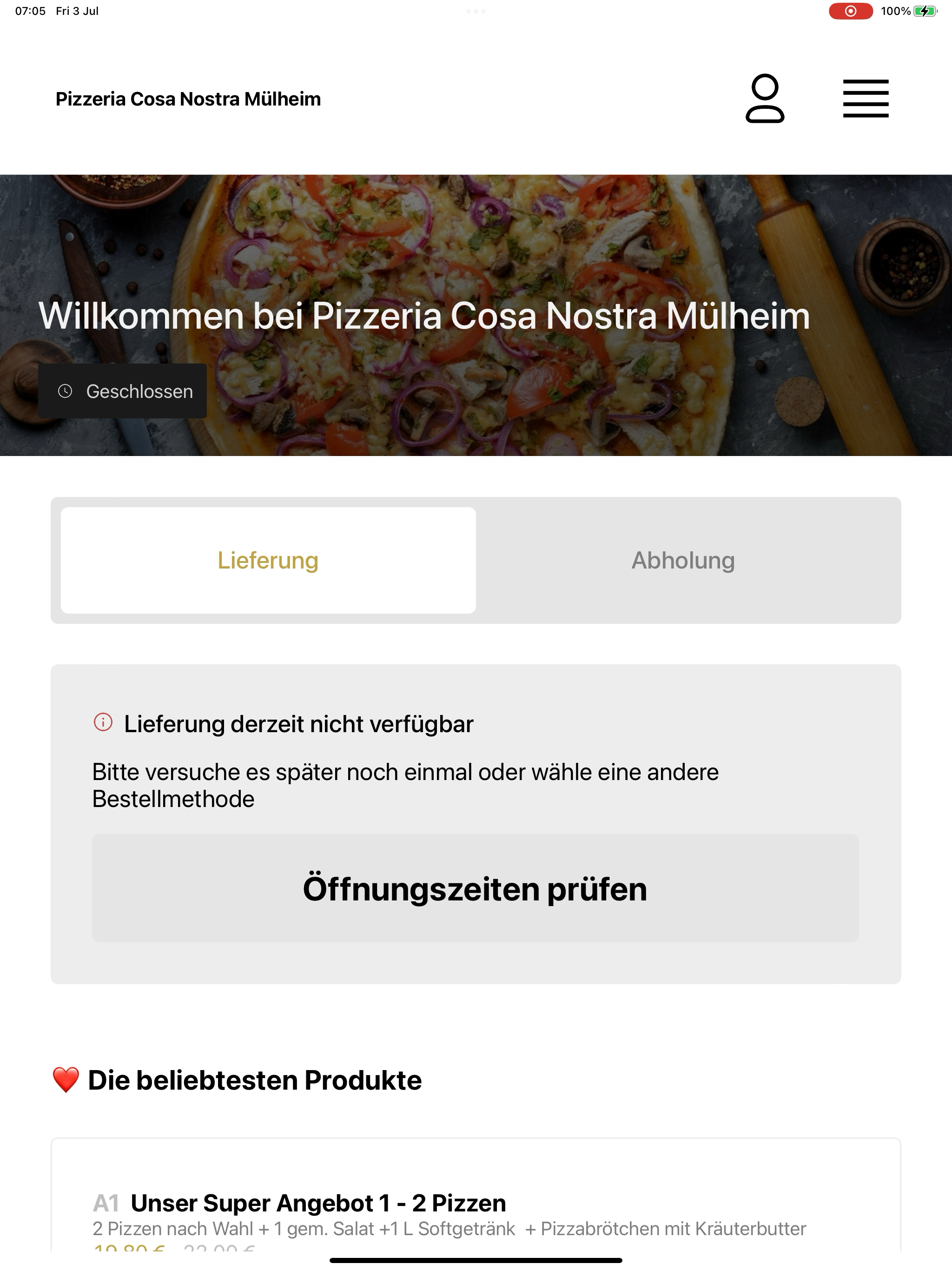 Pizzeria Cosa Nostra Mülheim screenshot 13