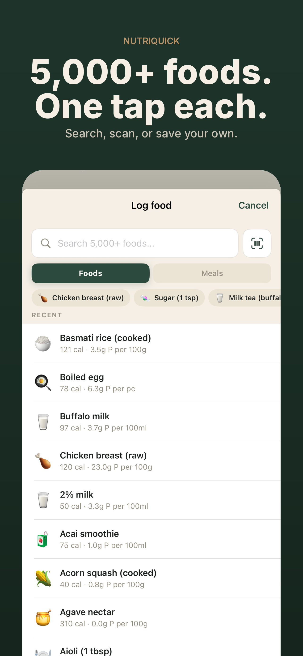 NutriQuick: Lean Macro Tracker