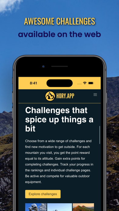 Hory.app: Mountain Explorer Screenshot