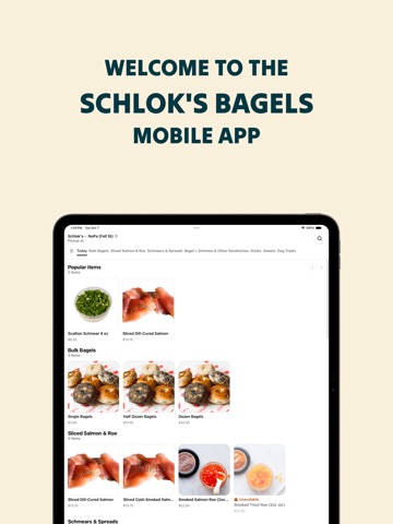 Schlok's Bagels iPad screenshot