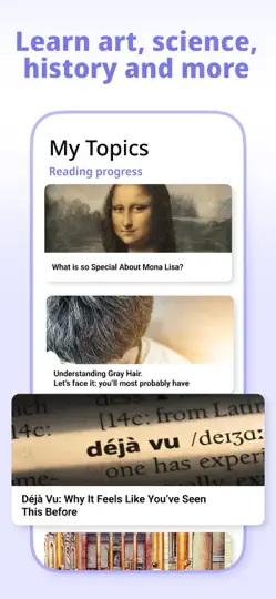 Captura de pantalla de Nerdish: Learn Something New en iPhone 3